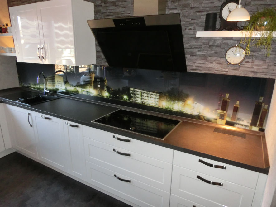 Küchenrückwände, Spiegelfliesen aus Glas, Glasrückwände, Küchenrückwand aus Glas